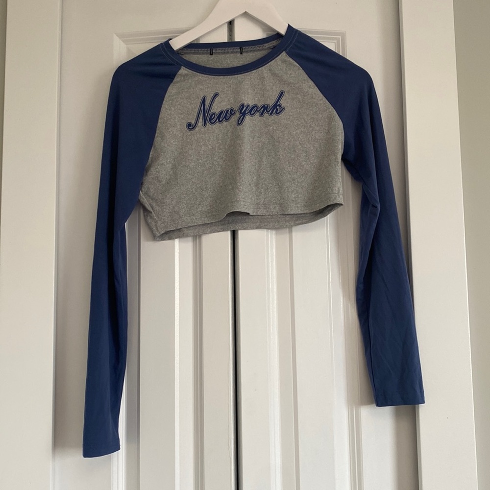 New York Cropped Baseball Tee